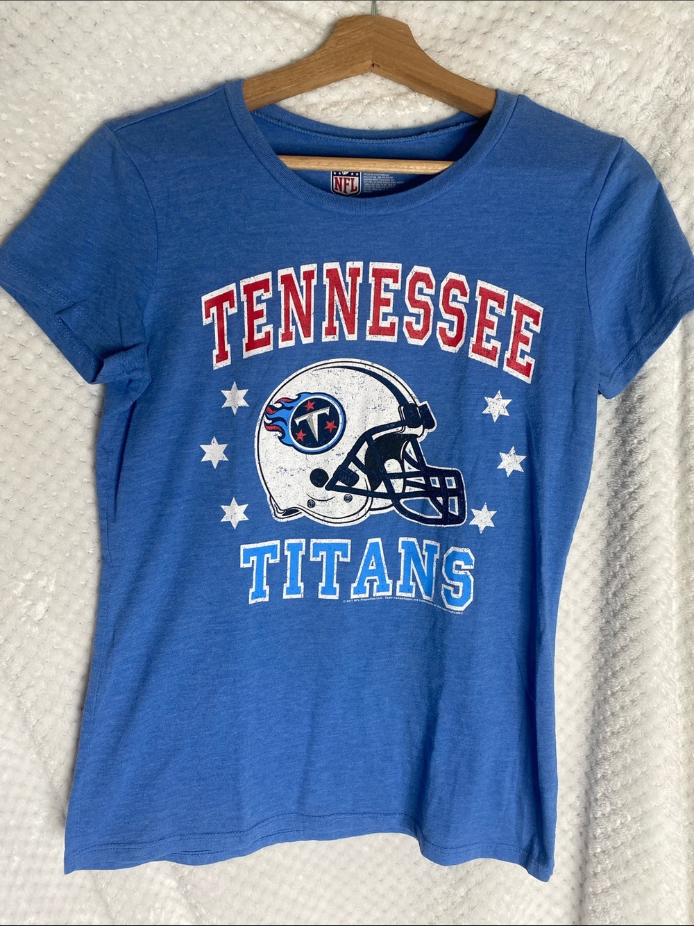NFL Vintage Tennessee Titans Blue Short Sleeve Graphic Tee